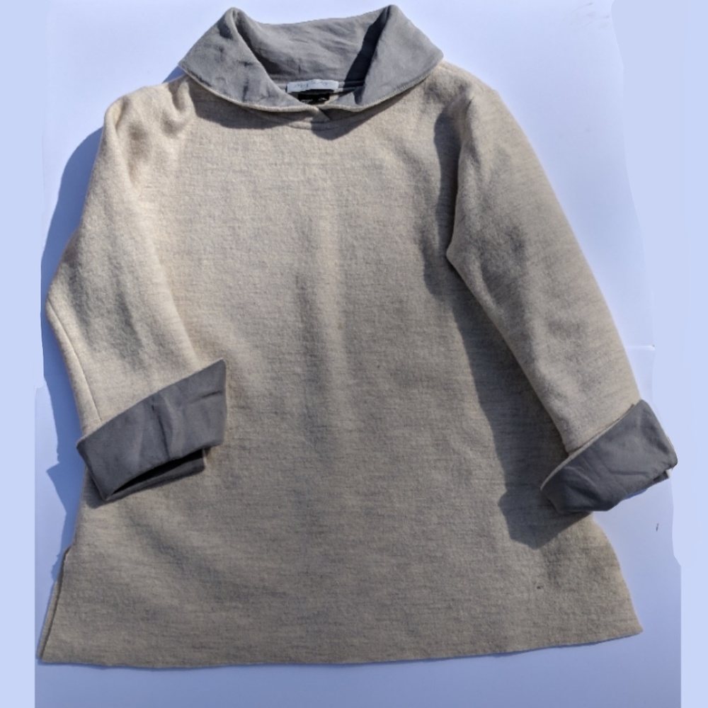Mary De'Angelis Wool Collared Sweater | Medium
